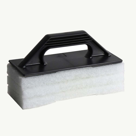 Taloche avec 3 abrasifs remplaçables très doux