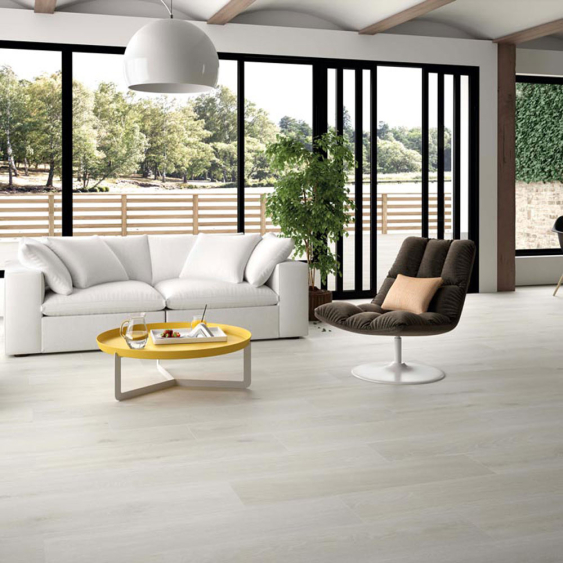 Carrelage imitation parquet articwood ice gray 15x90 amb