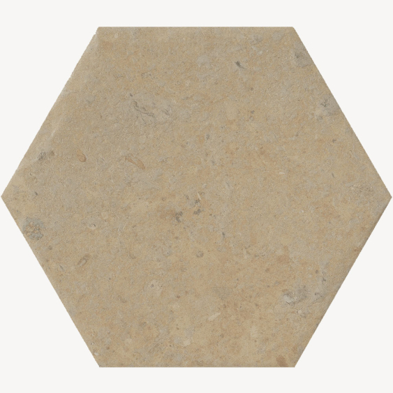 Carrelage effet terre cuite cotto del campiano hexagone - 15,8x18,3 cm