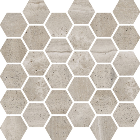 Carrelage effet pierre mosaico hexagone reverso - 30x30 cm