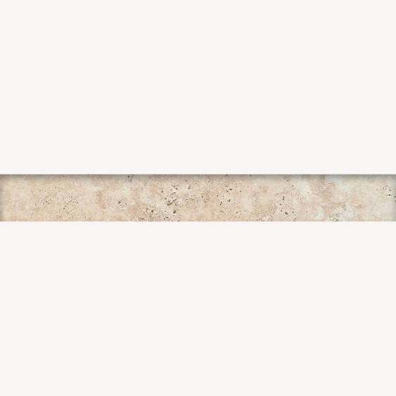 Plinthe carrelage effet travertin tiber - 7,2x60 cm