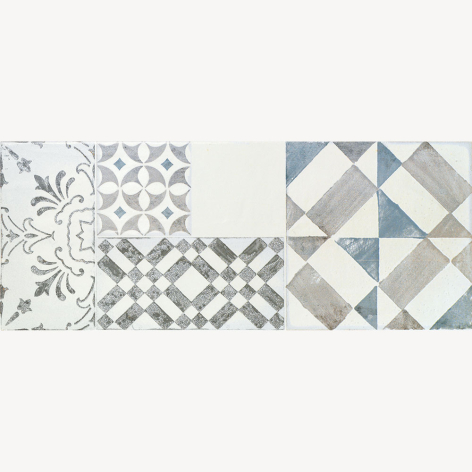 Faïence monochrome décor mix aniko a5p56030_1 - 20x50 cm