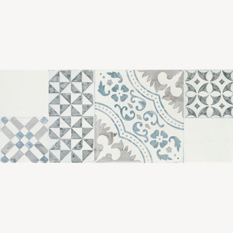 Faïence monochrome décor mix aniko a5p56030_1 - 20x50 cm