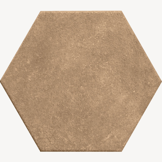 Carrelage effet argile terra creta hexagone - 25x21,6 cm