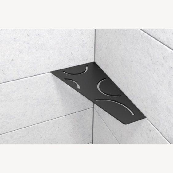 Tablette aluminium noir curve 154x295 zoom