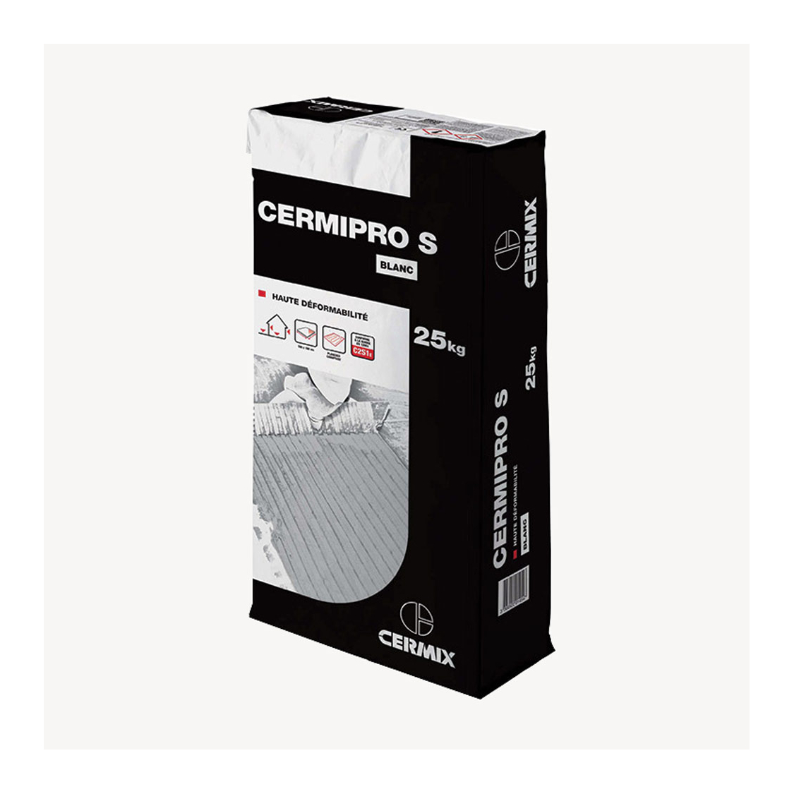 Mortier colle Cermipro S blanc