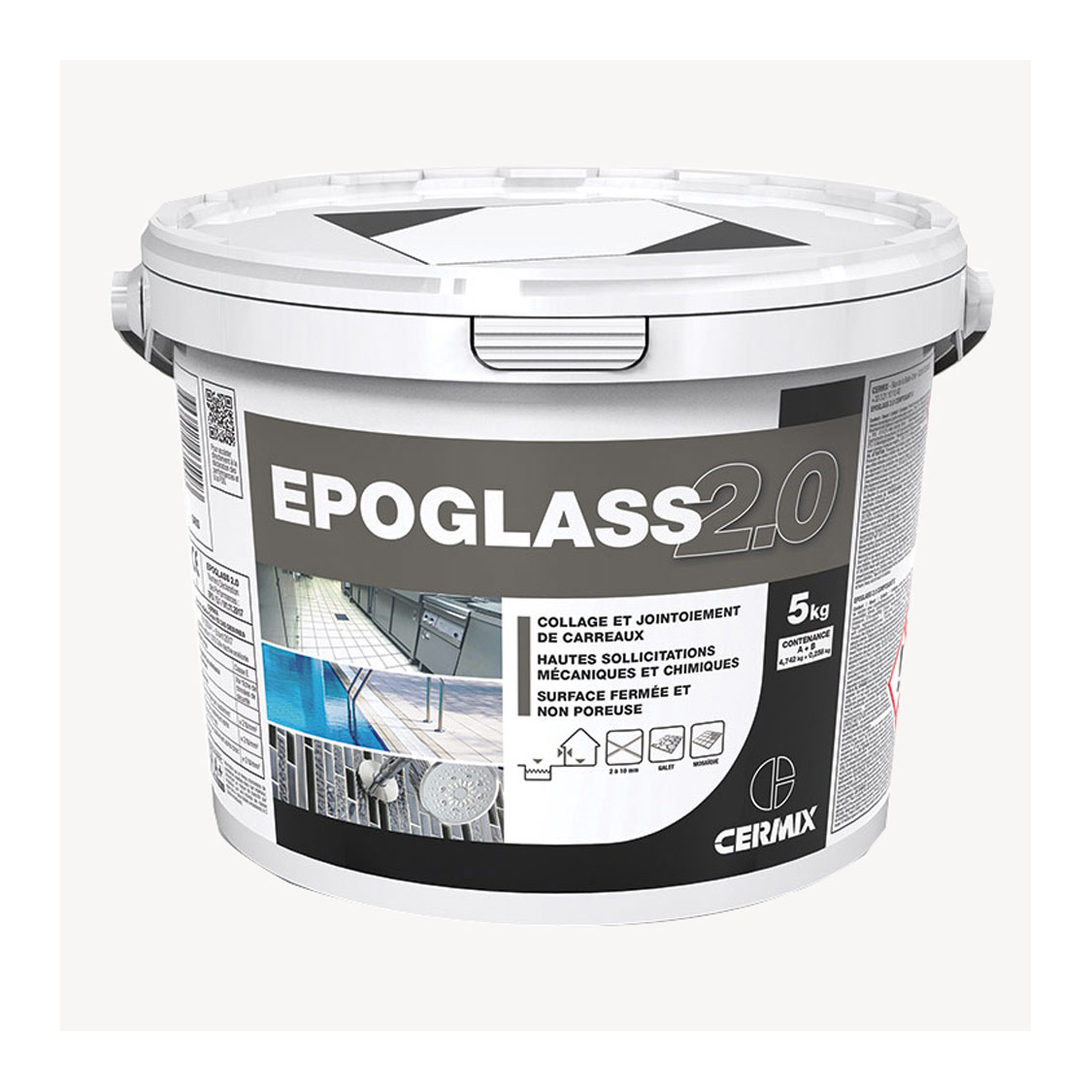Mortier epoxy bicomposant Epoglass 2.0