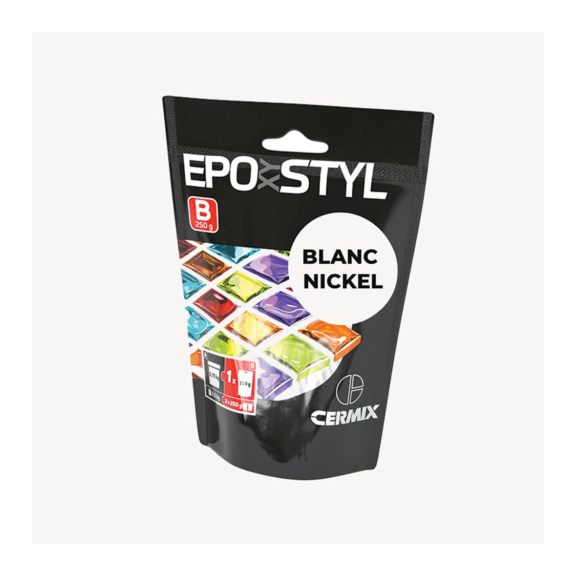 Mortier epoxy composant B EpoxyStyl blanc nickel
