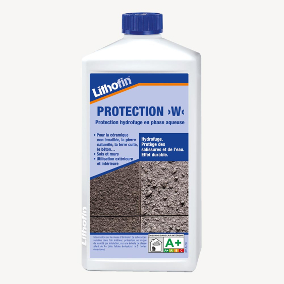 Protecteur hydrofuge en phase aqueuse Protection W lithofin