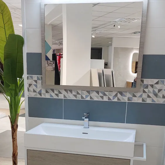 Meuble vasque Newport + mitigeur + miroir - Agence Orléans