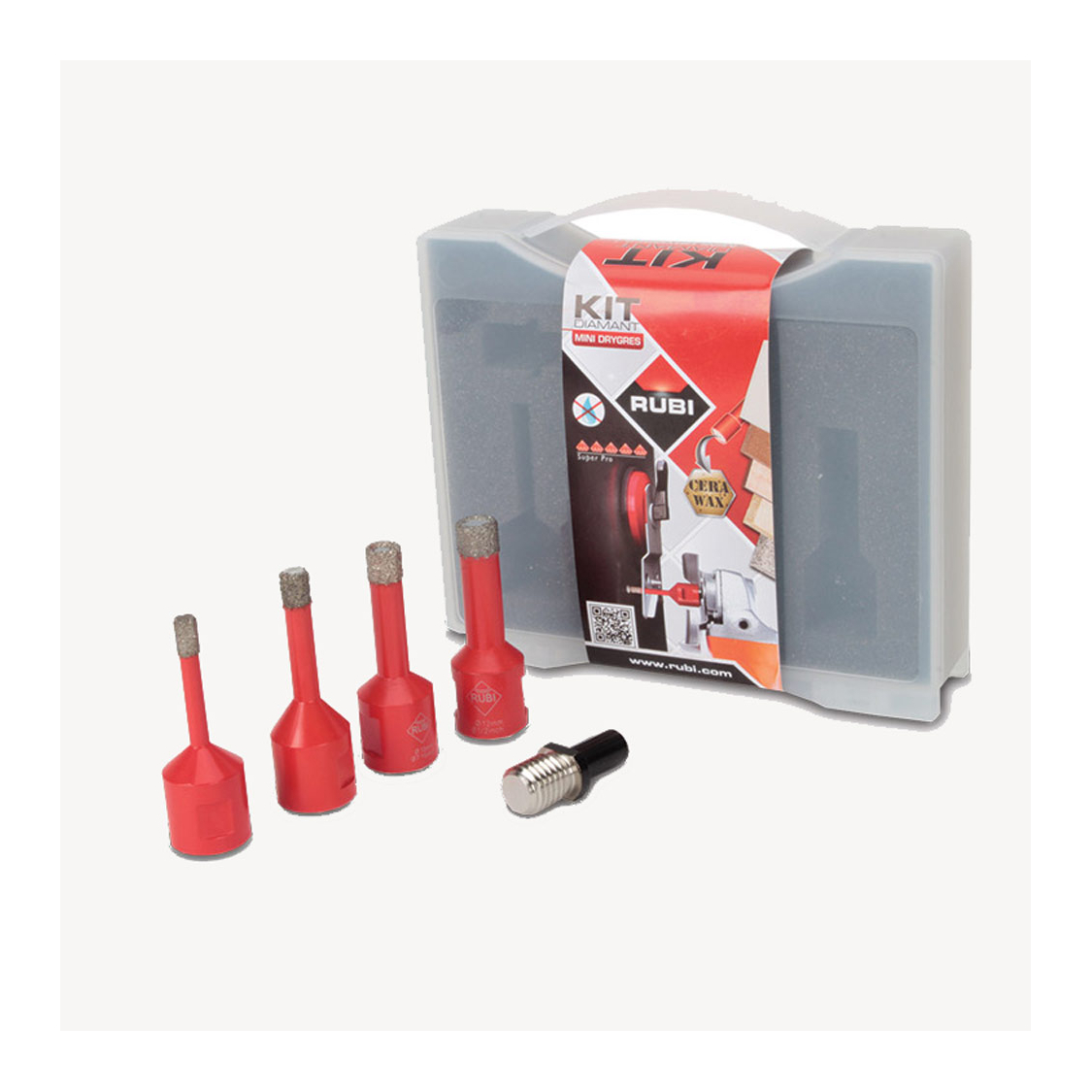 Kit trépans diamantés Mini Drygres perçage à sec 1