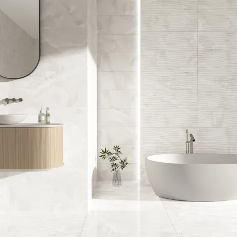 Faïence décor effet marbre e6c0202 - 30x90 cm