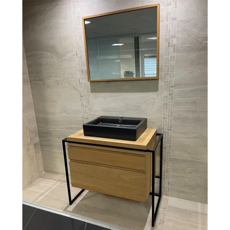 Meuble + vasque + miroir