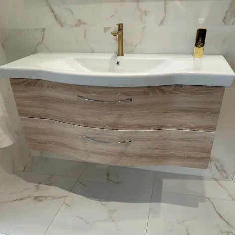 Meuble + vasque + miroir + LED