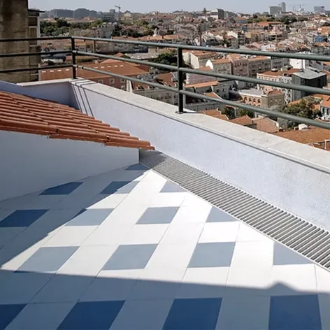 Carrelage uni blanc 20x20 cm