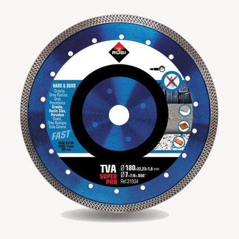 Disque diamanté Turbo Viper (TVA) Ø 180 mm coupe à sec