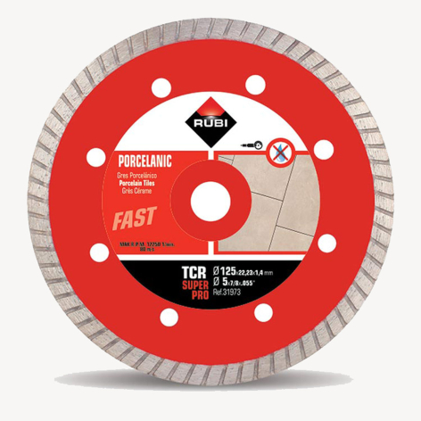 Disque diamanté TCR Superpro Ø 125 mm coupe à sec