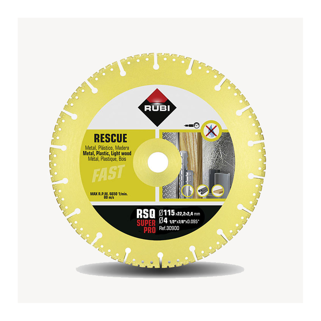 Disque diamanté Rescue (RSQ) Ø 115 mm coupe à sec