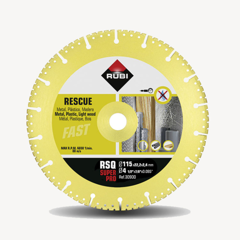 Disque diamanté Rescue (RSQ) Ø 115 mm coupe à sec
