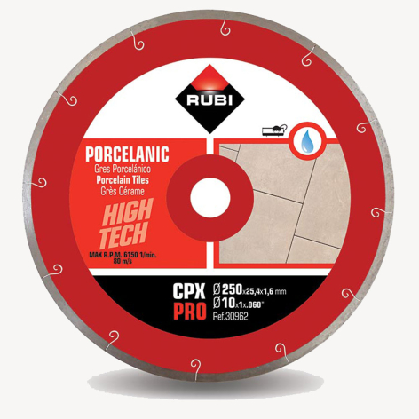 Disque diamanté J-Slot CPX Ø 250 mm coupe à eau