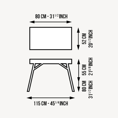 Table de travail réglable 4 en 1 schéma